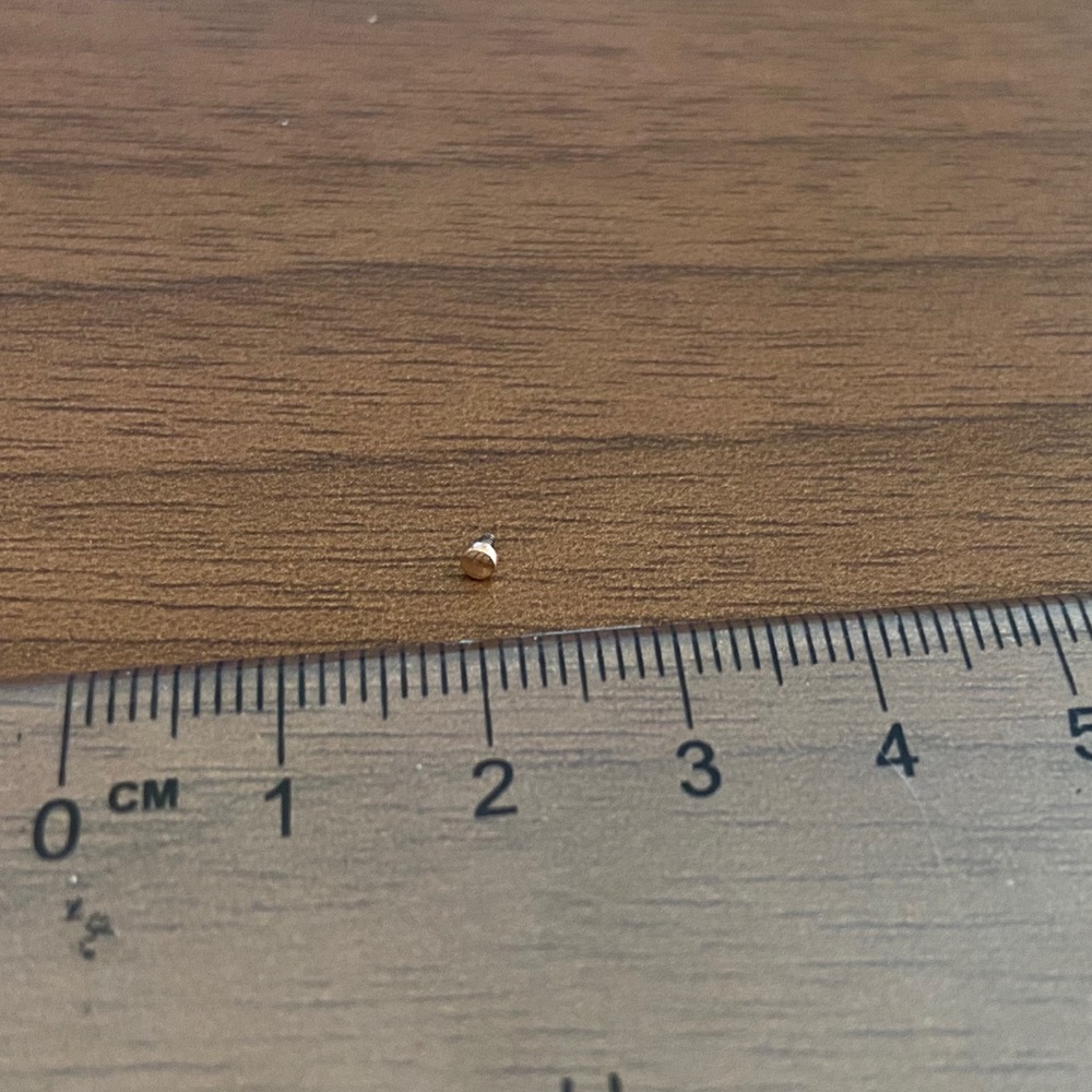 BVLA Rose Gold 2mm Disc Threaded End